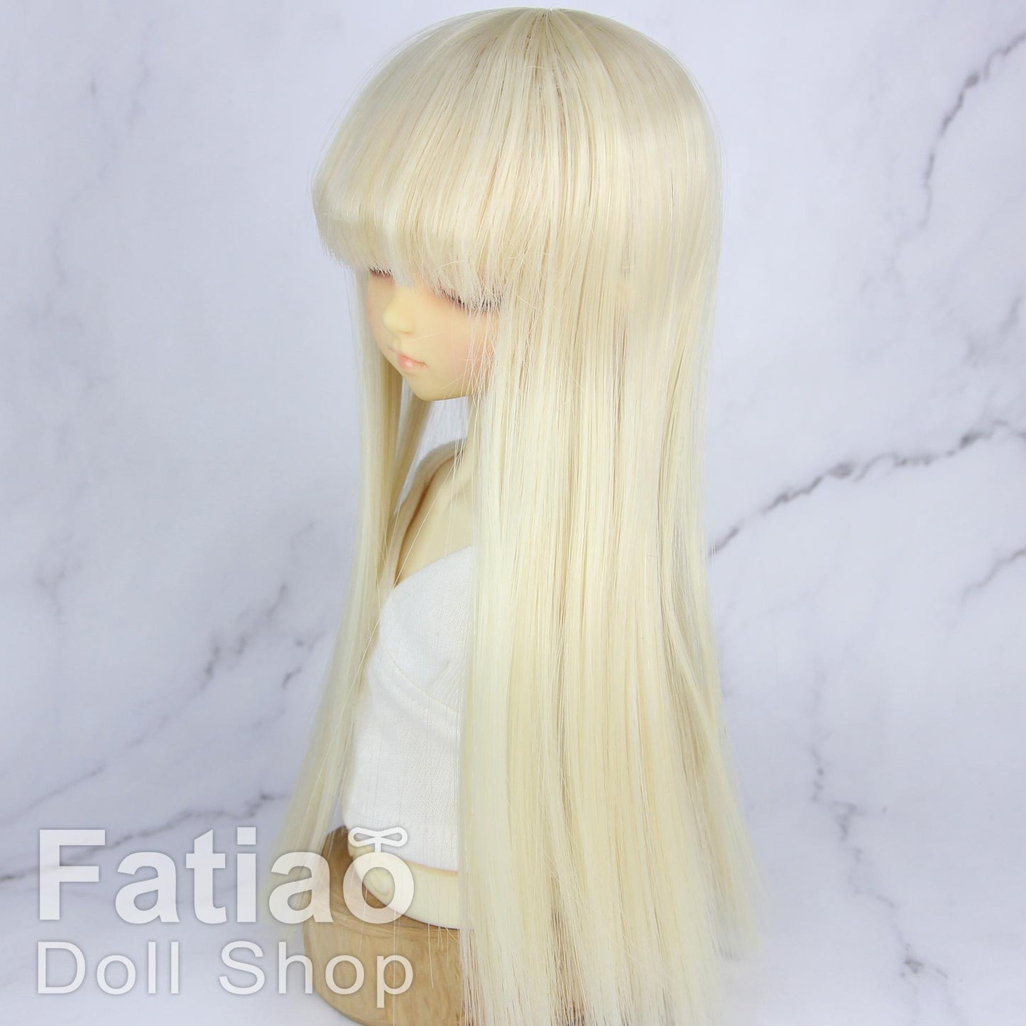 Fatiao - New Dollfie MSD Kaye Wiggs 1/4 BJD MDD - 7-8 inch Dolls Long Wig - Blonde