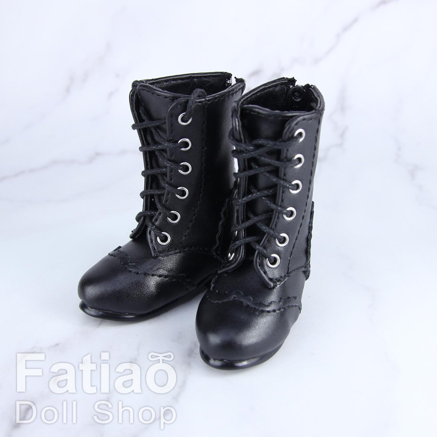 Fatiao - New 1/4 BJD MSD Dollfie Dolls Mary Jane Shoes - Black (Size 5.5cm)