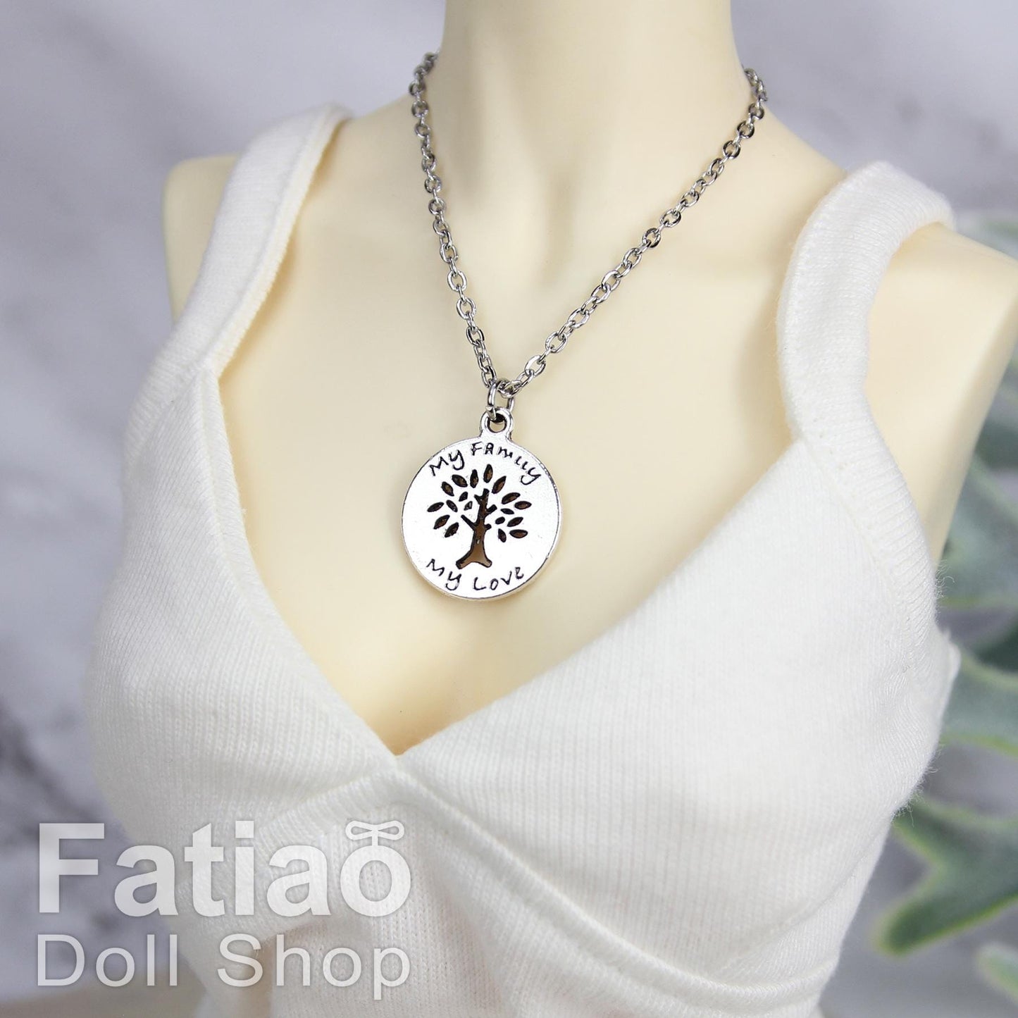 Dolls silver Necklace for 1/3 BJD SD DD Smart Doll 1/4MSD