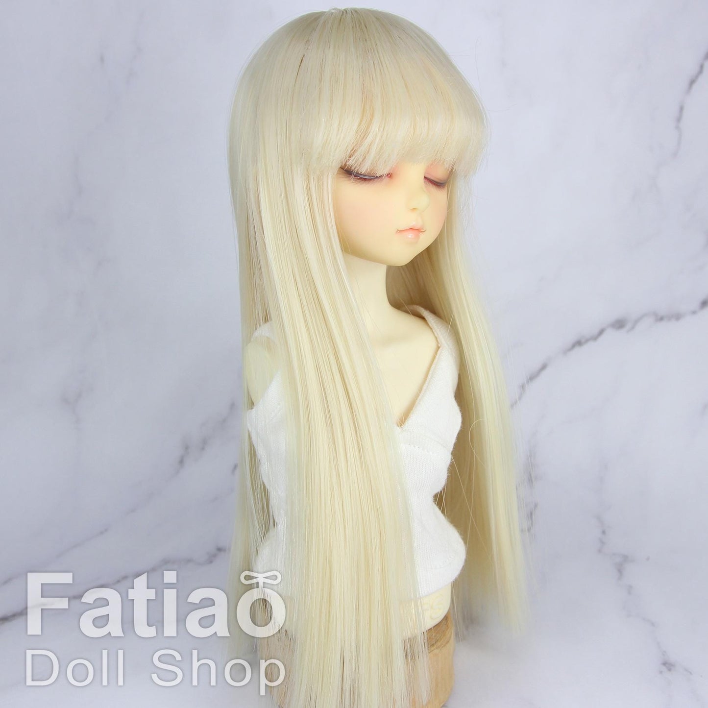 Fatiao - New Dollfie MSD Kaye Wiggs 1/4 BJD MDD - 7-8 inch Dolls Long Wig - Blonde