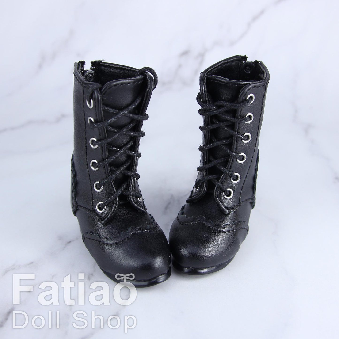 Fatiao - New 1/4 BJD MSD Dollfie Dolls Mary Jane Shoes - Black (Size 5.5cm)