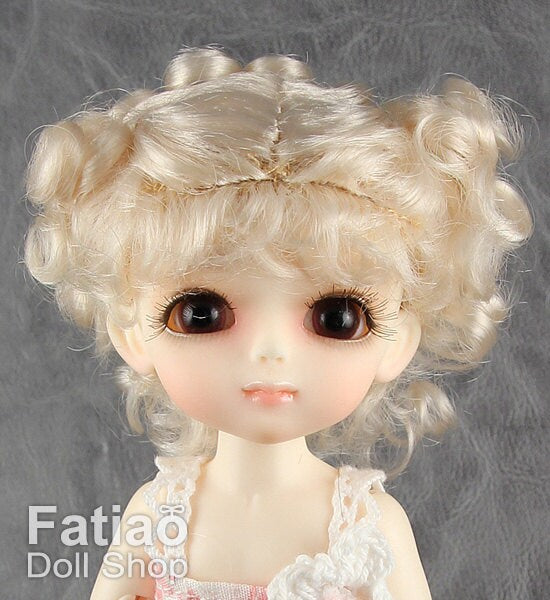 Fatiao - BJD Dollfie Lati Yellow Pukifee 5-6" Doll Wig Blonde