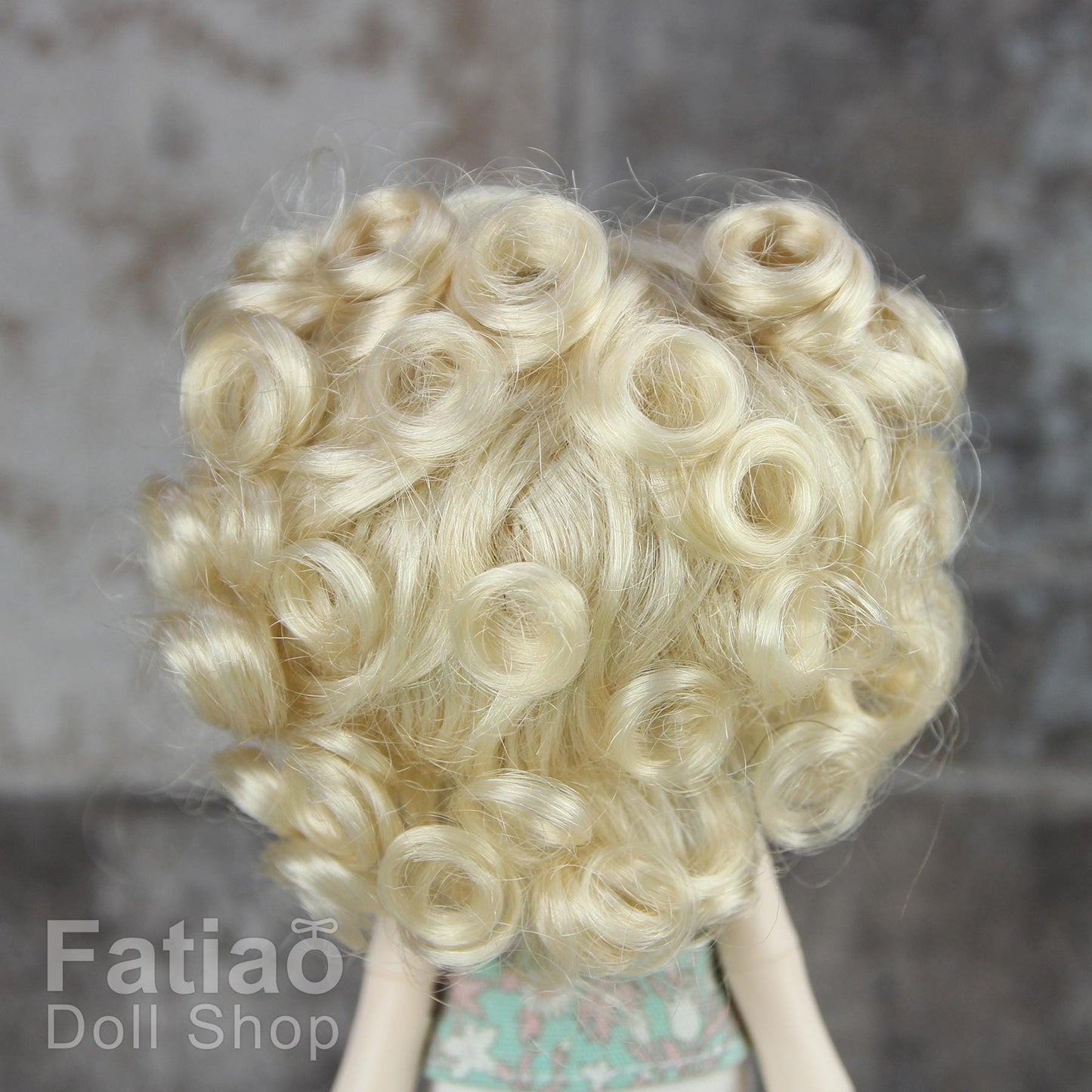 Fatiao - New Dollfie Bisou AI BJD Dolls Wig - size 4-5" - Blonde