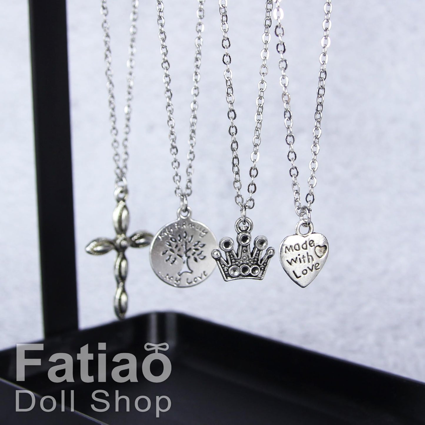 Dolls silver Necklace for 1/3 BJD SD DD Smart Doll 1/4MSD