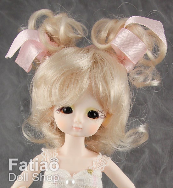 Fatiao - New Dollfie BJD Nendoroid / Little Dal Pullip / Dolls Wig - size 4-5" - Blonde