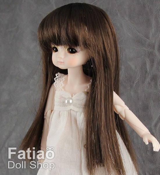 Fatiao - New Dollfie BJD Nendoroid / Little Dal Pullip / Dolls Wig - size 4-5" - Brown
