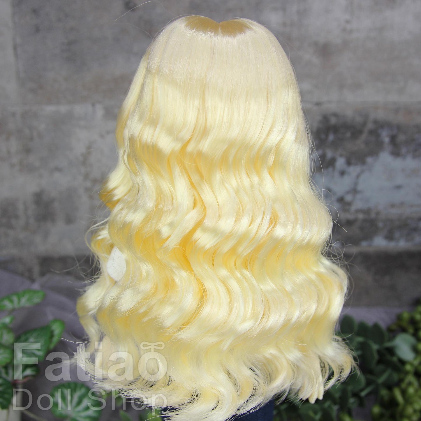 Fatiao - New Dollfie Yo-SD 1/6 BJD - Soft fiber Dolls Wig 6-7 inch - Pure Blonde