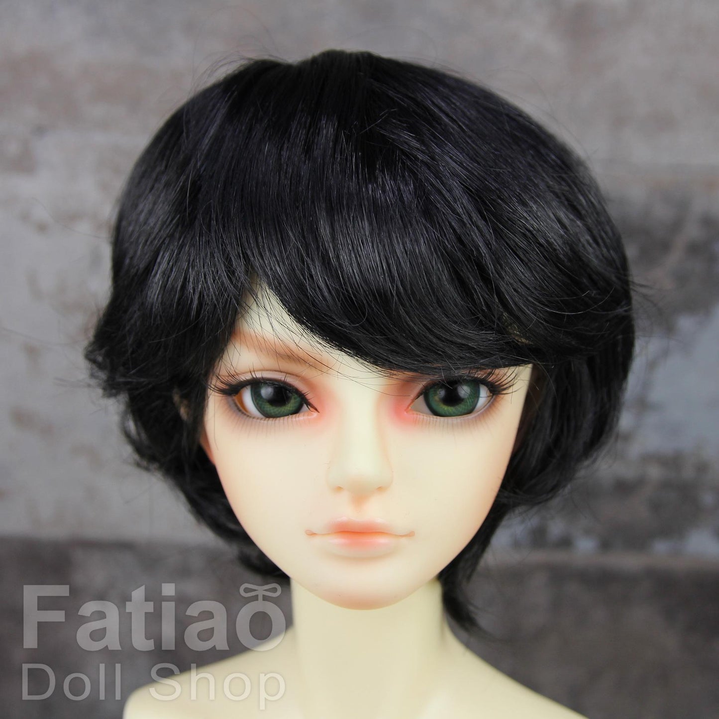 Fatiao - New Dollfie SD DD 1/3 BJD Dolls Wig size 8-9" - Black