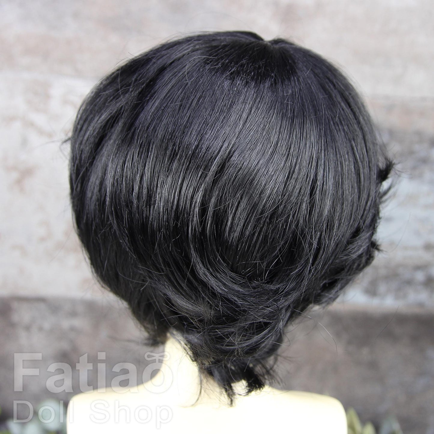 Fatiao - New Dollfie SD DD 1/3 BJD Dolls Wig size 8-9" - Black