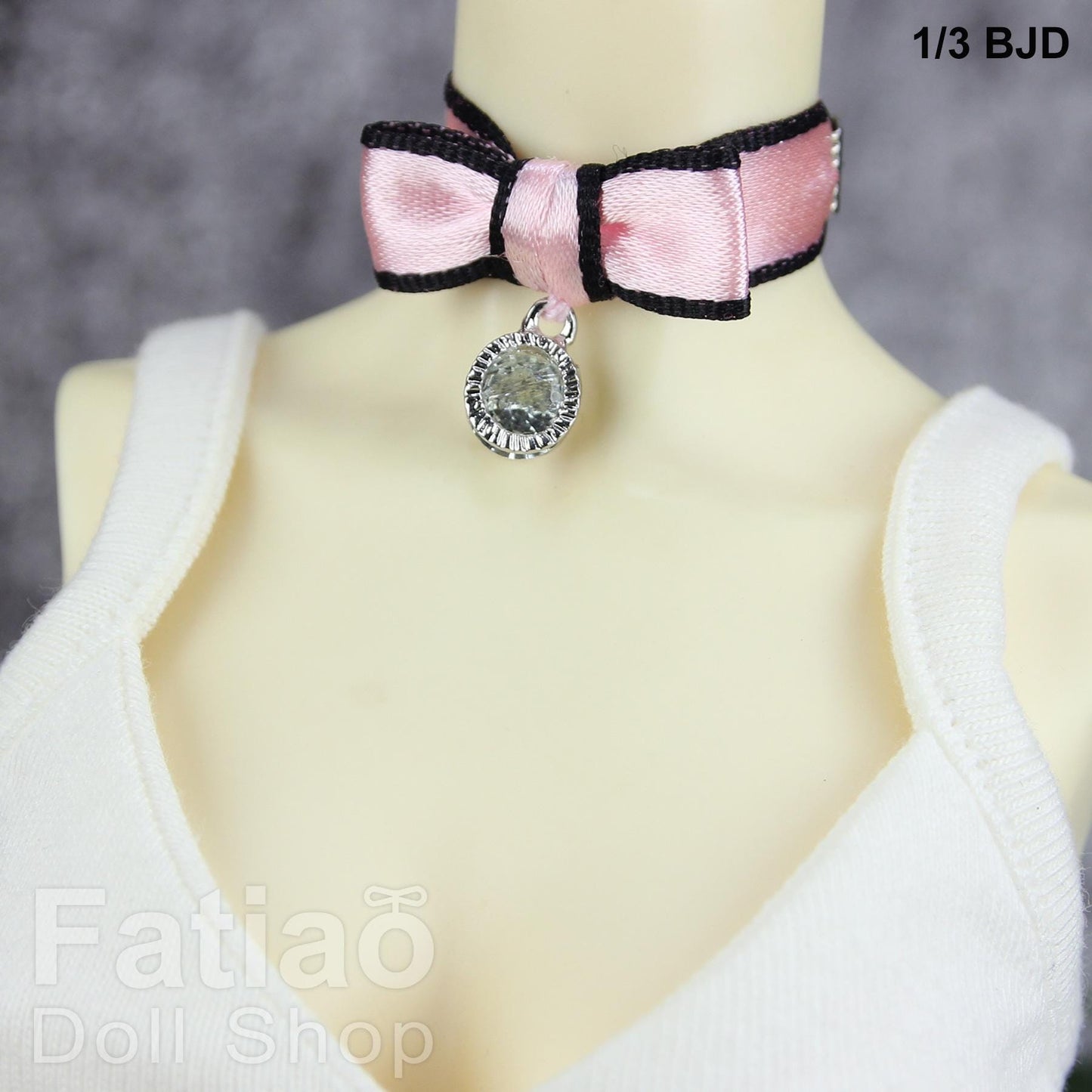 Bow Choker Necklace for 1/3 1/4 BJD SD MSD Dollfie Smart Doll