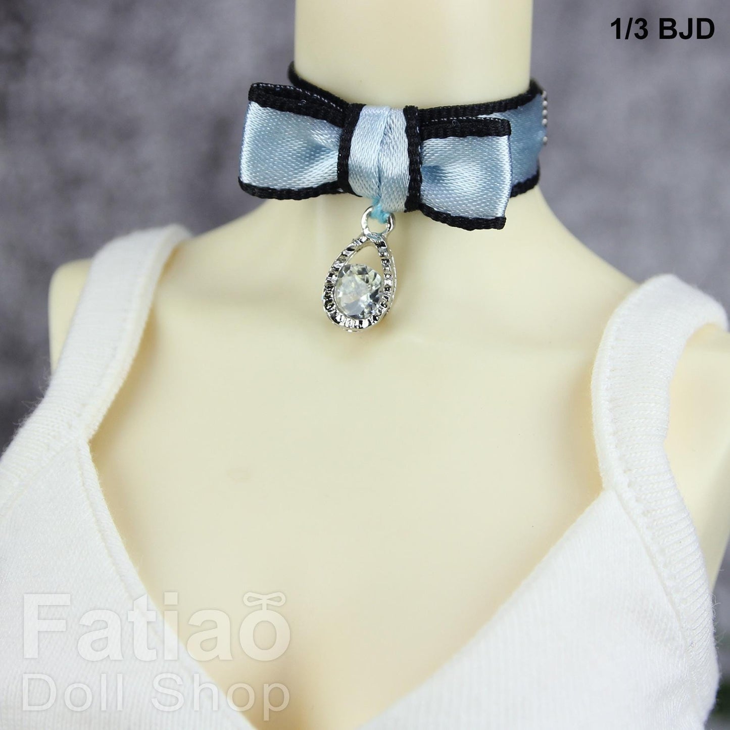 Bow Choker Necklace for 1/3 1/4 BJD SD MSD Dollfie Smart Doll