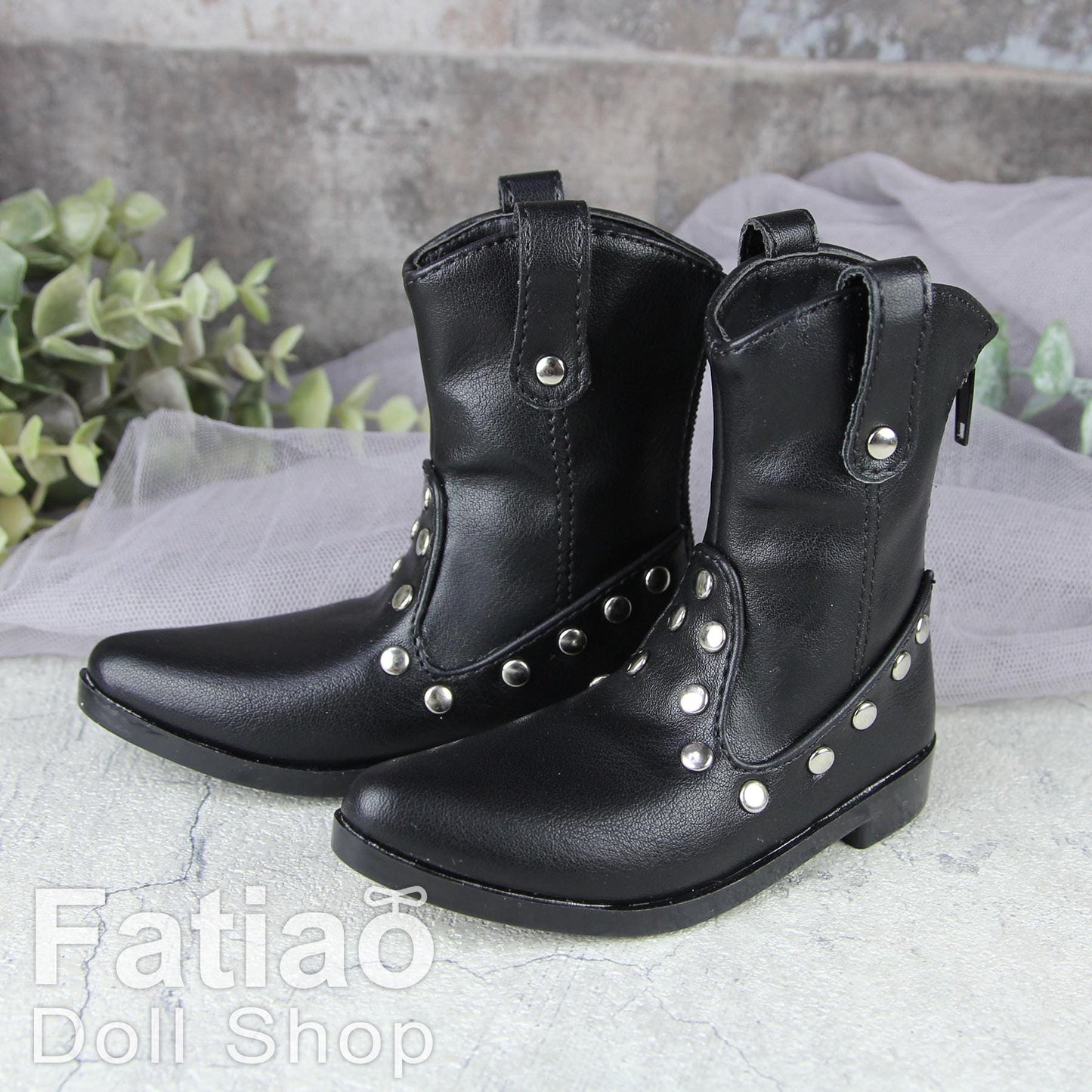Fatiao - New 1/3 BJD Supper dollfie SD Cool Boots Shoes - Black