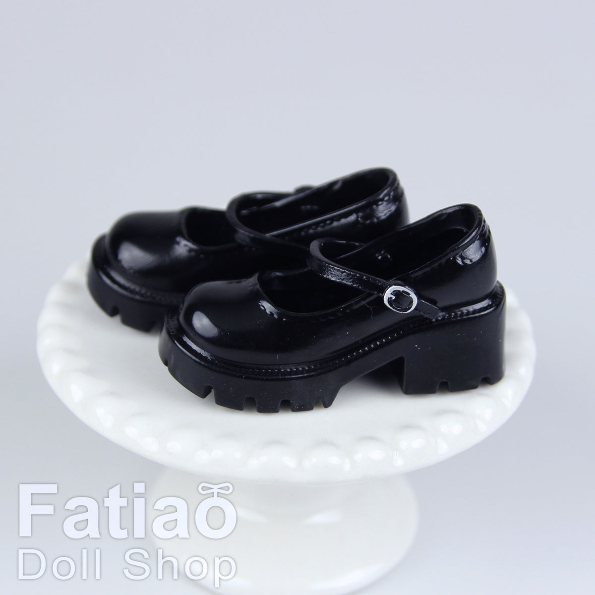 1/6 Female Action Figure Doll Shoes iMda 2.7 Chunky Heel Mary Jane 3.5cm