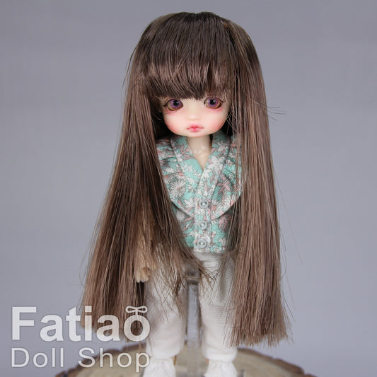 Fatiao - New BJD Dollfie pukipuki brownie 3-4" Doll Wig - Brown