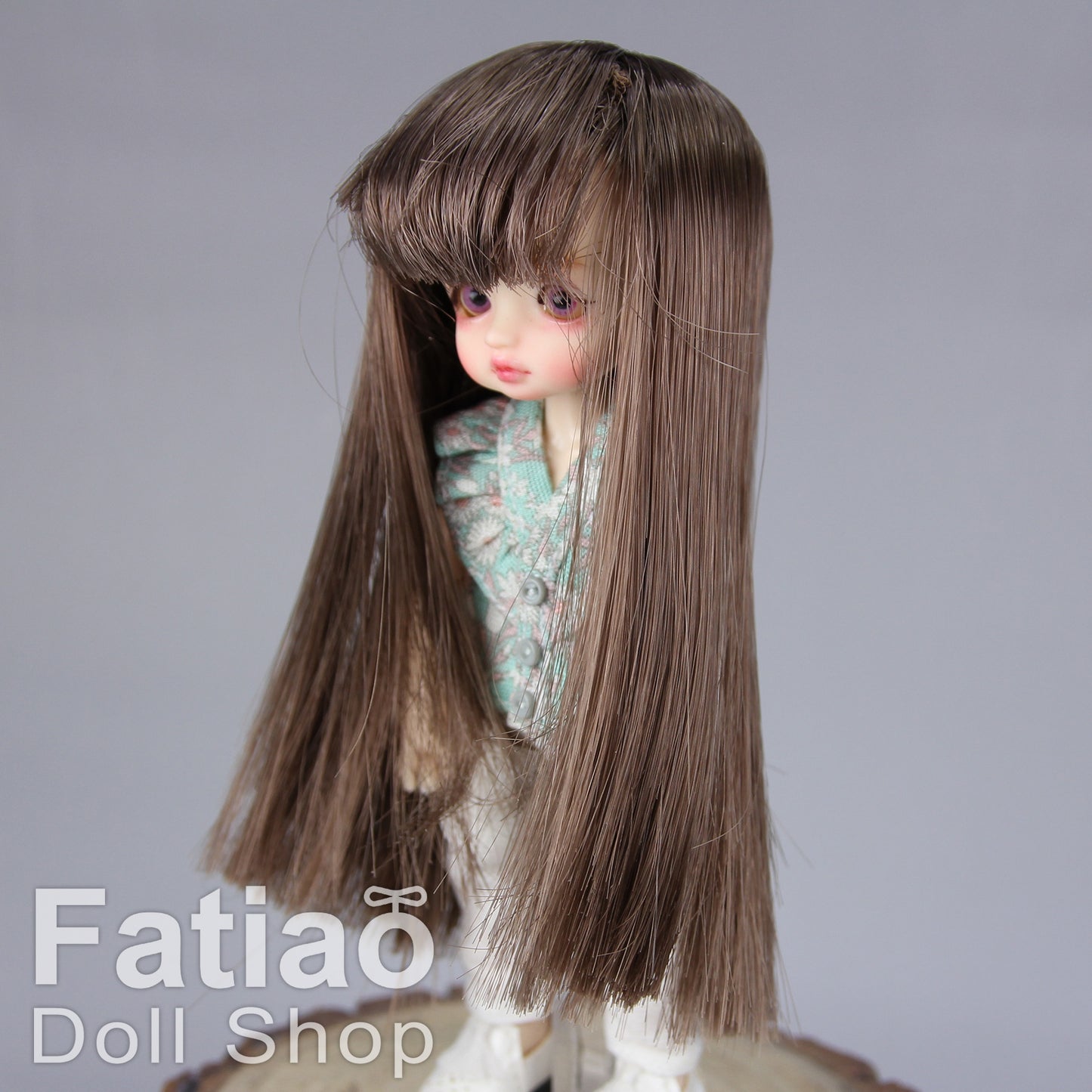 Fatiao - New BJD Dollfie pukipuki brownie 3-4" Doll Wig - Brown