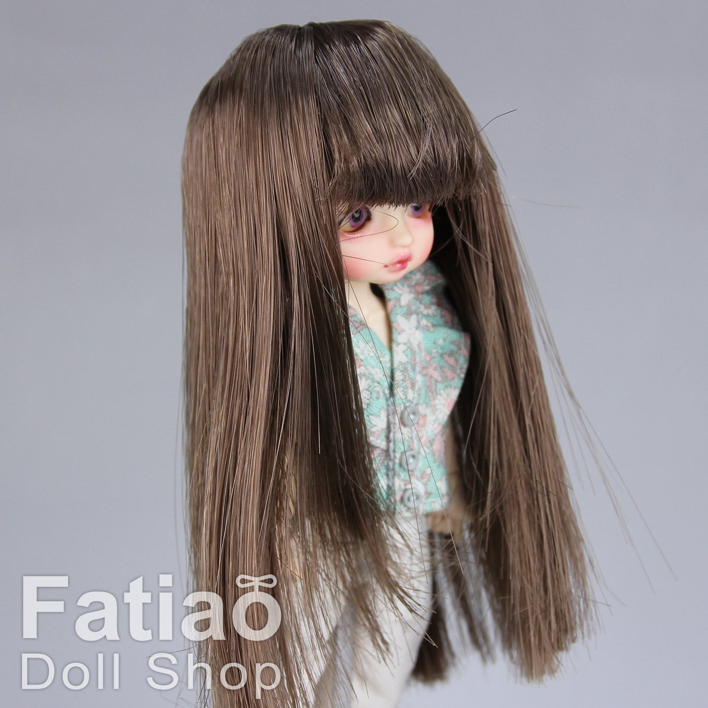 Fatiao - New BJD Dollfie pukipuki brownie 3-4" Doll Wig - Brown