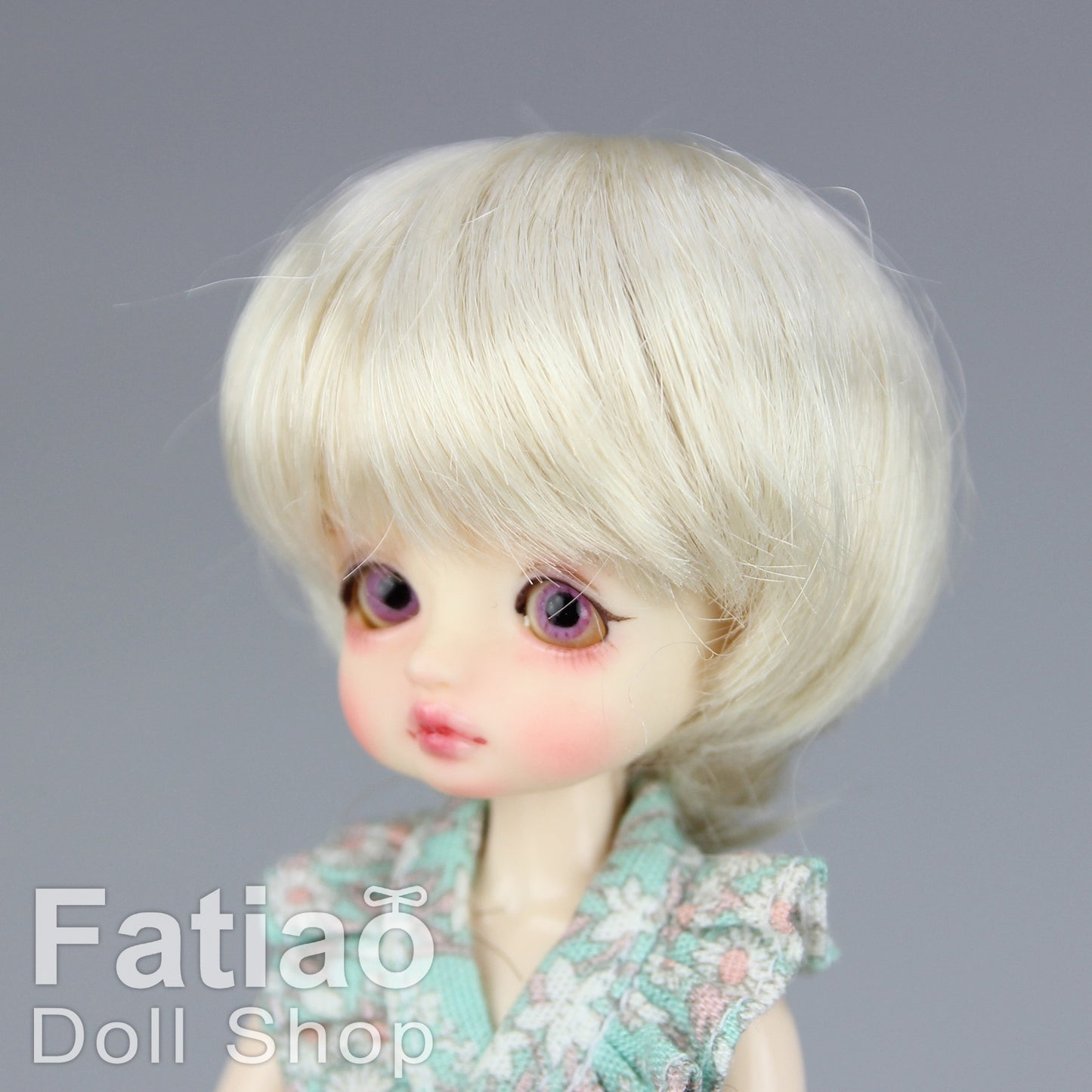 Fatiao - New BJD Dollfie pukipuki BF Pocket 3-4" Doll Wig - Blonde