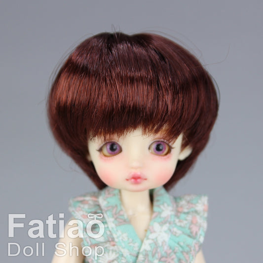 Fatiao - New BJD Dollfie pukipuki BF Pocket 3-4" Doll Wig - Chocolate