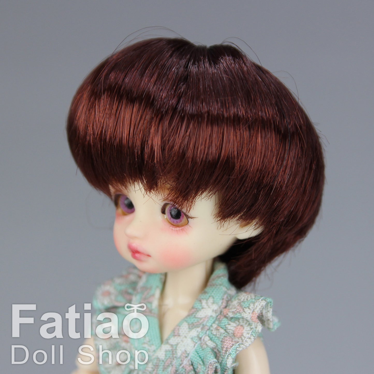 Fatiao - New BJD Dollfie pukipuki BF Pocket 3-4" Doll Wig - Chocolate