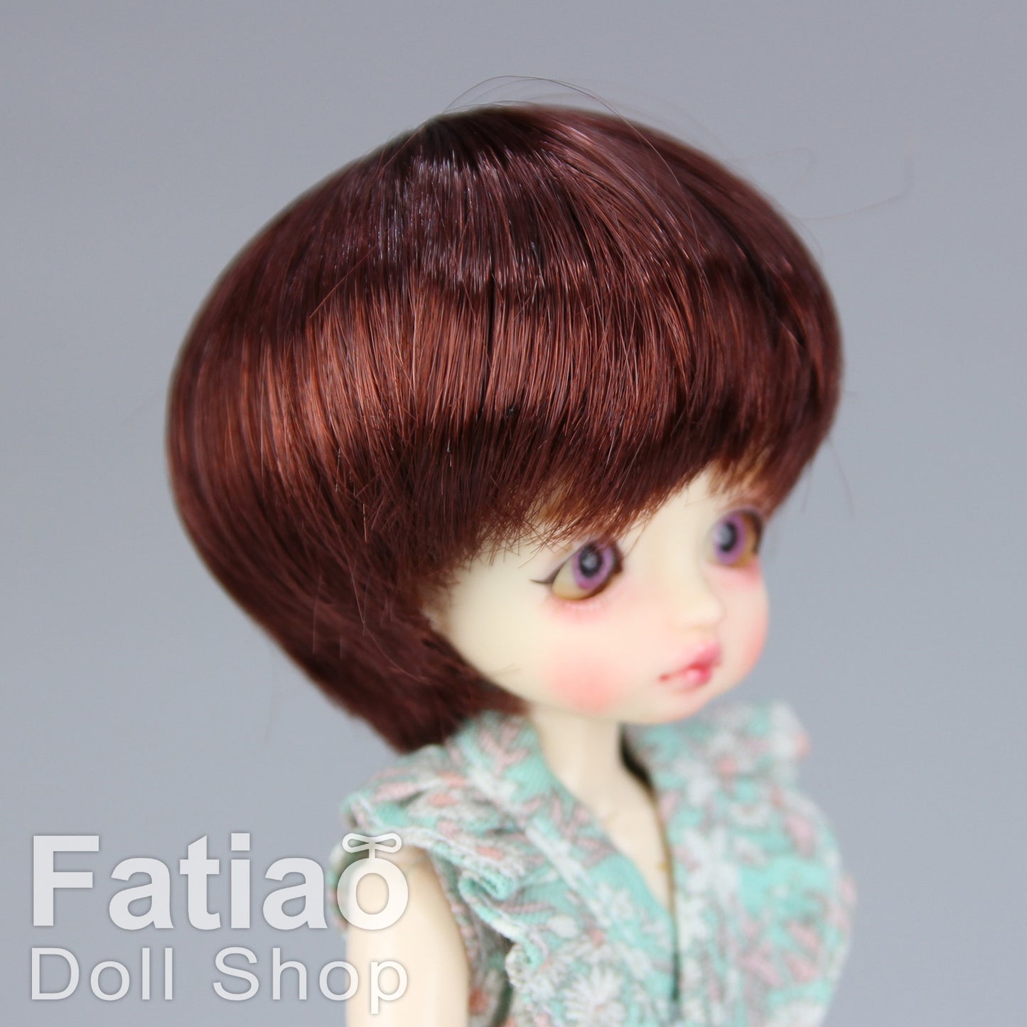 Fatiao - New BJD Dollfie pukipuki BF Pocket 3-4" Doll Wig - Chocolate