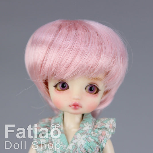Fatiao - New BJD Dollfie pukipuki BF Pocket 3-4" Doll Wig - Pink