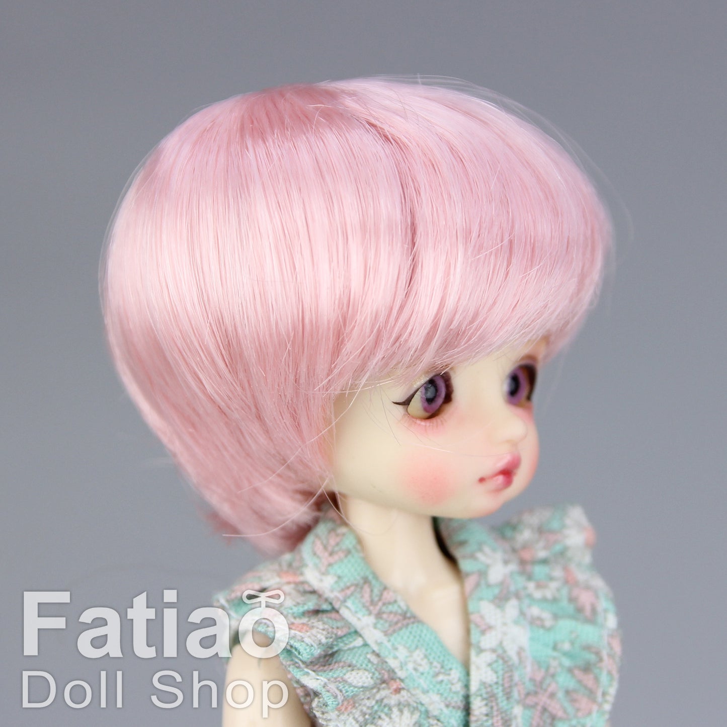 Fatiao - New BJD Dollfie pukipuki BF Pocket 3-4" Doll Wig - Pink