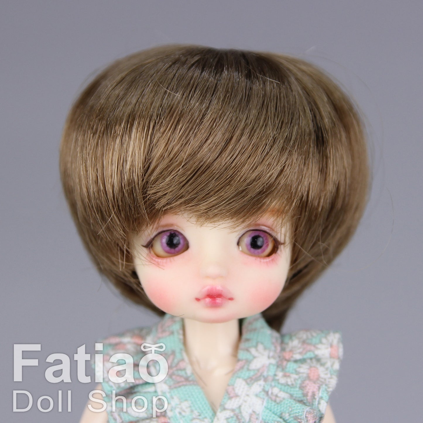 Fatiao - New BJD Dollfie pukipuki BF Pocket 3-4" Doll Wig - Latte