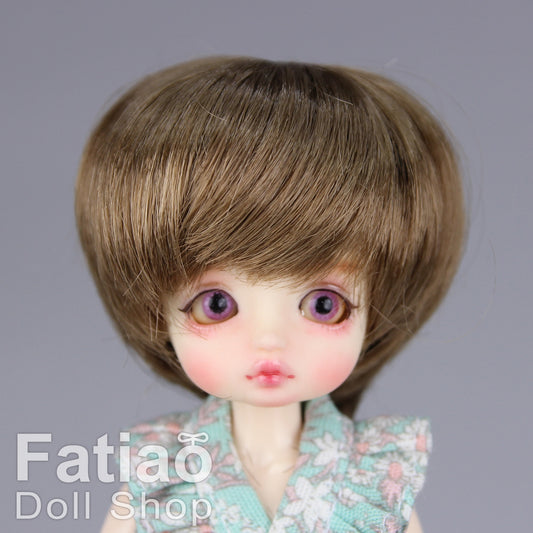 Fatiao - New BJD Dollfie pukipuki BF Pocket 3-4" Doll Wig - Latte