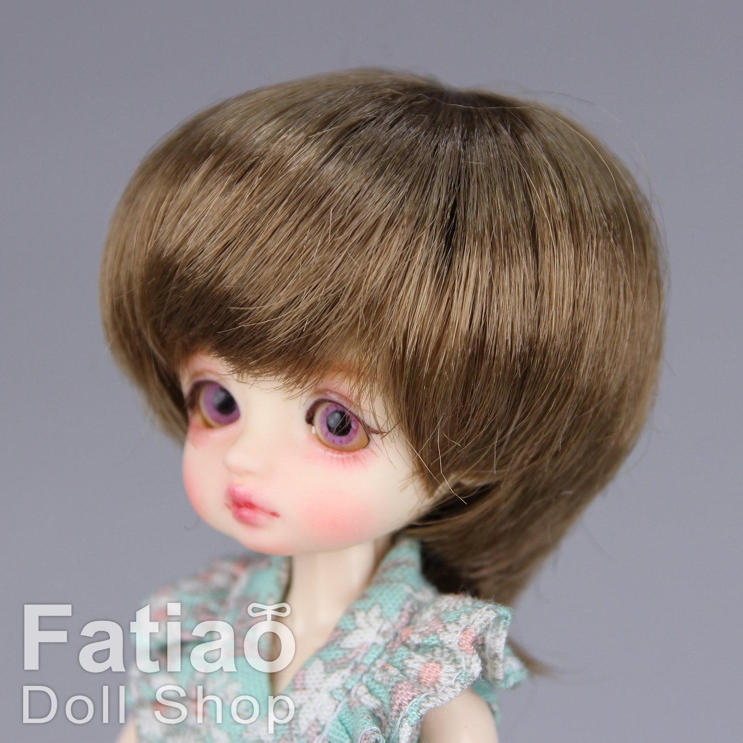 Fatiao - New BJD Dollfie pukipuki BF Pocket 3-4" Doll Wig - Latte