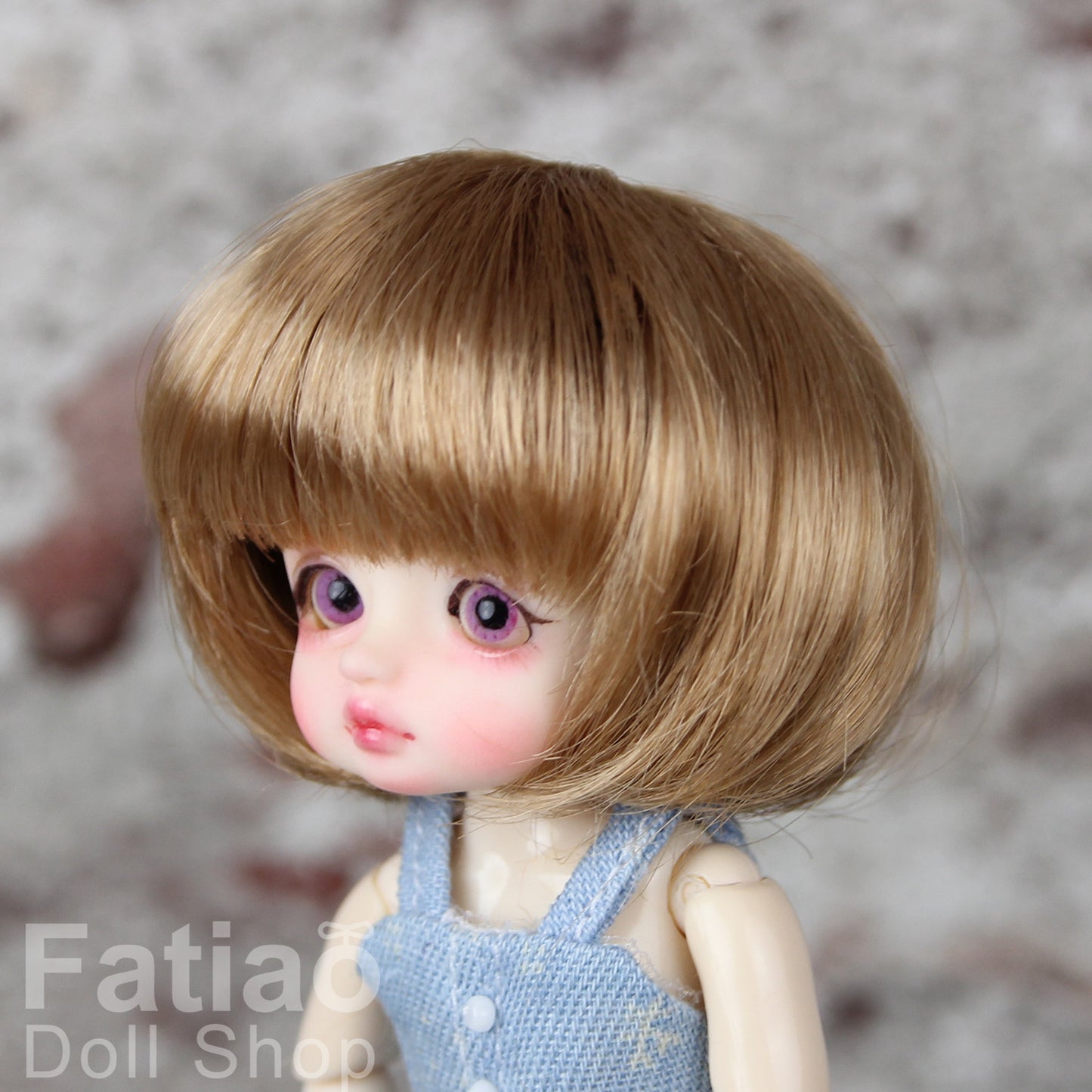Fatiao - New BJD Dollfie pukipuki BF Pocket 3-4" Doll Wig - Ocher