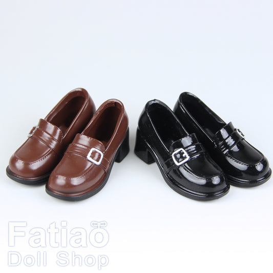 1/6 Female Action Figure Doll Shoes iMda 2.7 Buckle Loafers School Shoes 3.5cm