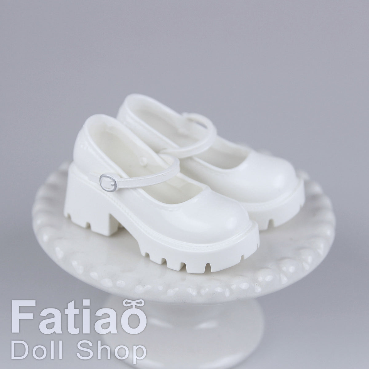 1/6 Female Action Figure Doll Shoes iMda 2.7 Chunky Heel Mary Jane 3.5cm