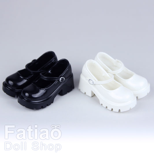 1/6 Female Action Figure Doll Shoes iMda 2.7 Chunky Heel Mary Jane 3.5cm