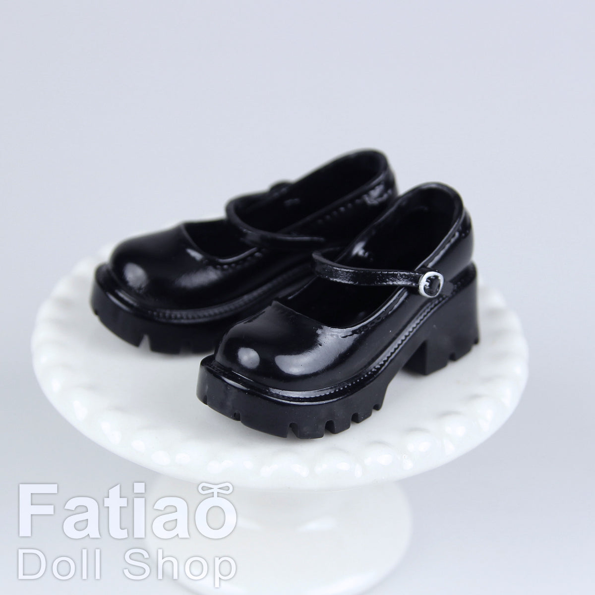 1/6 Female Action Figure Doll Shoes iMda 2.7 Chunky Heel Mary Jane 3.5cm