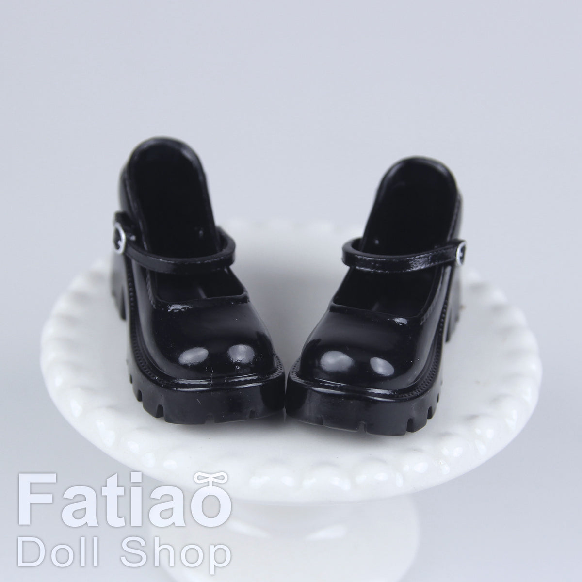 1/6 Female Action Figure Doll Shoes iMda 2.7 Chunky Heel Mary Jane 3.5cm