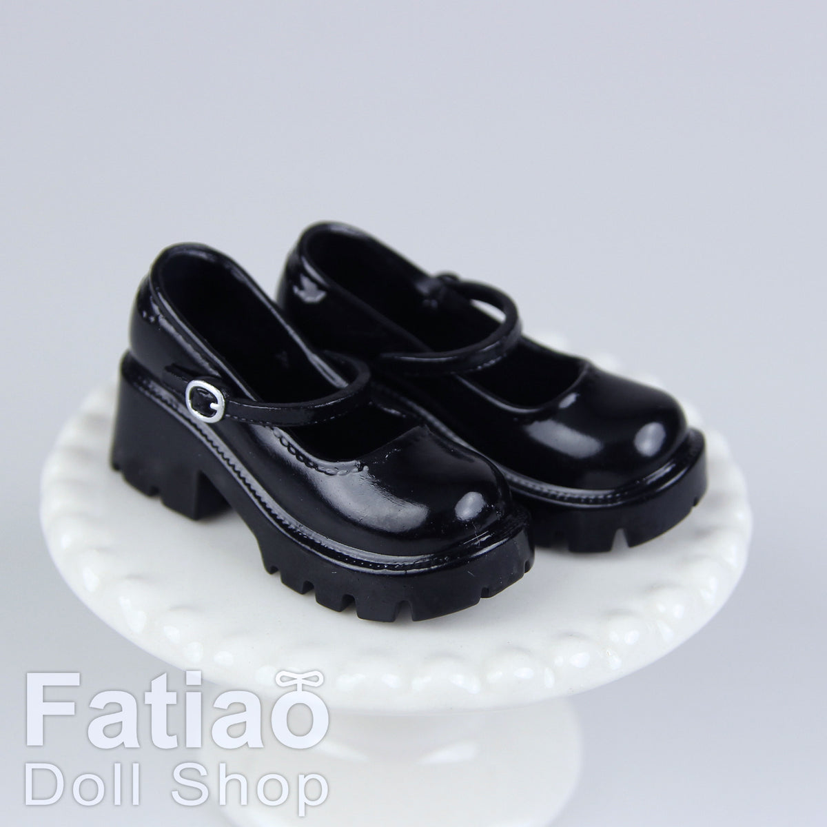 1/6 Female Action Figure Doll Shoes iMda 2.7 Chunky Heel Mary Jane 3.5cm