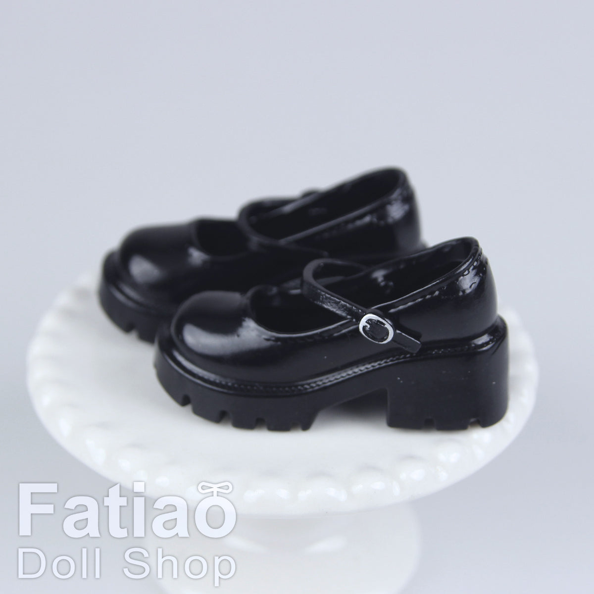 1/6 Female Action Figure Doll Shoes iMda 2.7 Chunky Heel Mary Jane 3.5cm