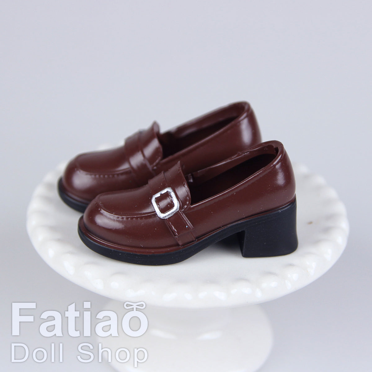 1/6 Female Action Figure Doll Shoes iMda 2.7 Buckle Loafers School Shoes 3.5cm