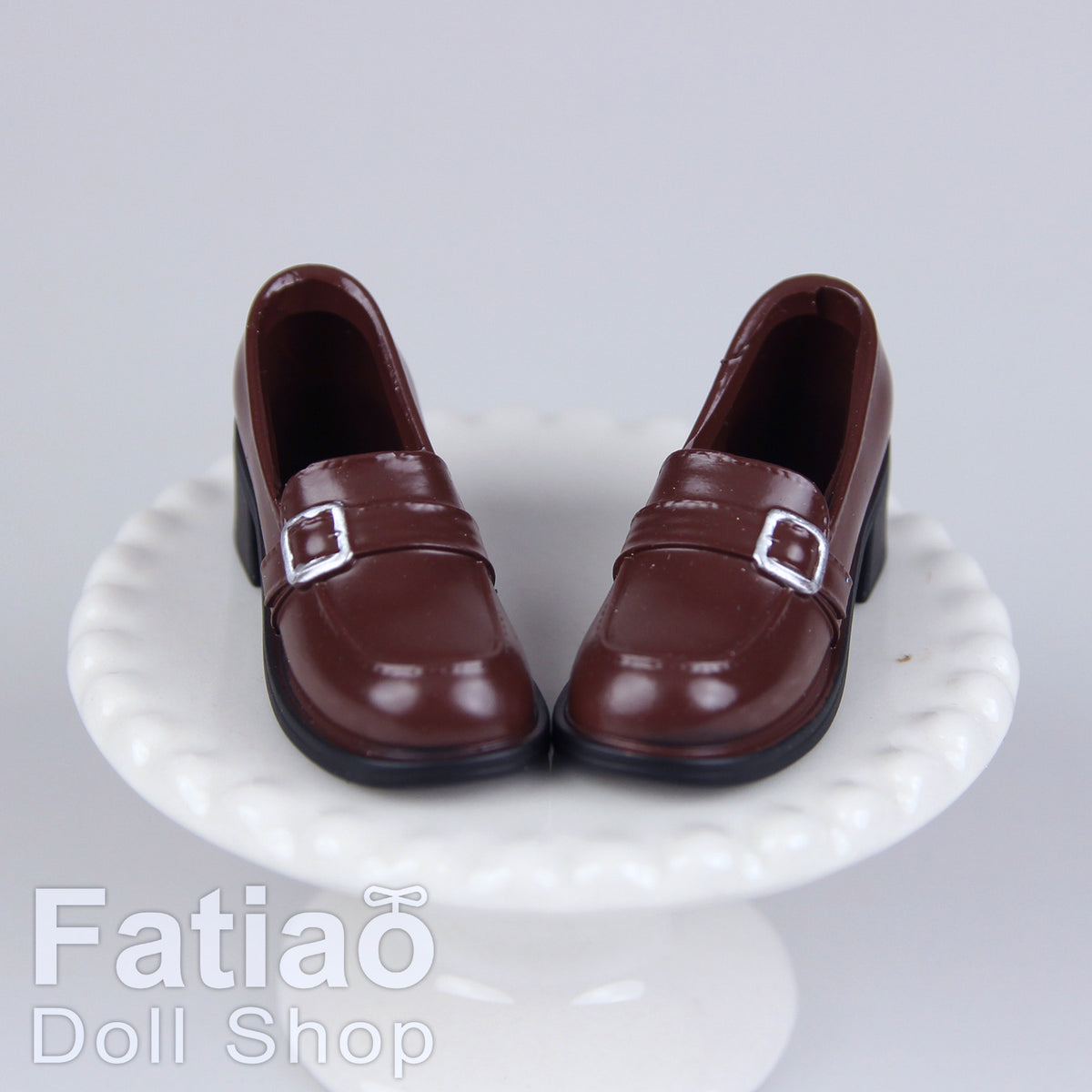1/6 Female Action Figure Doll Shoes iMda 2.7 Buckle Loafers School Shoes 3.5cm