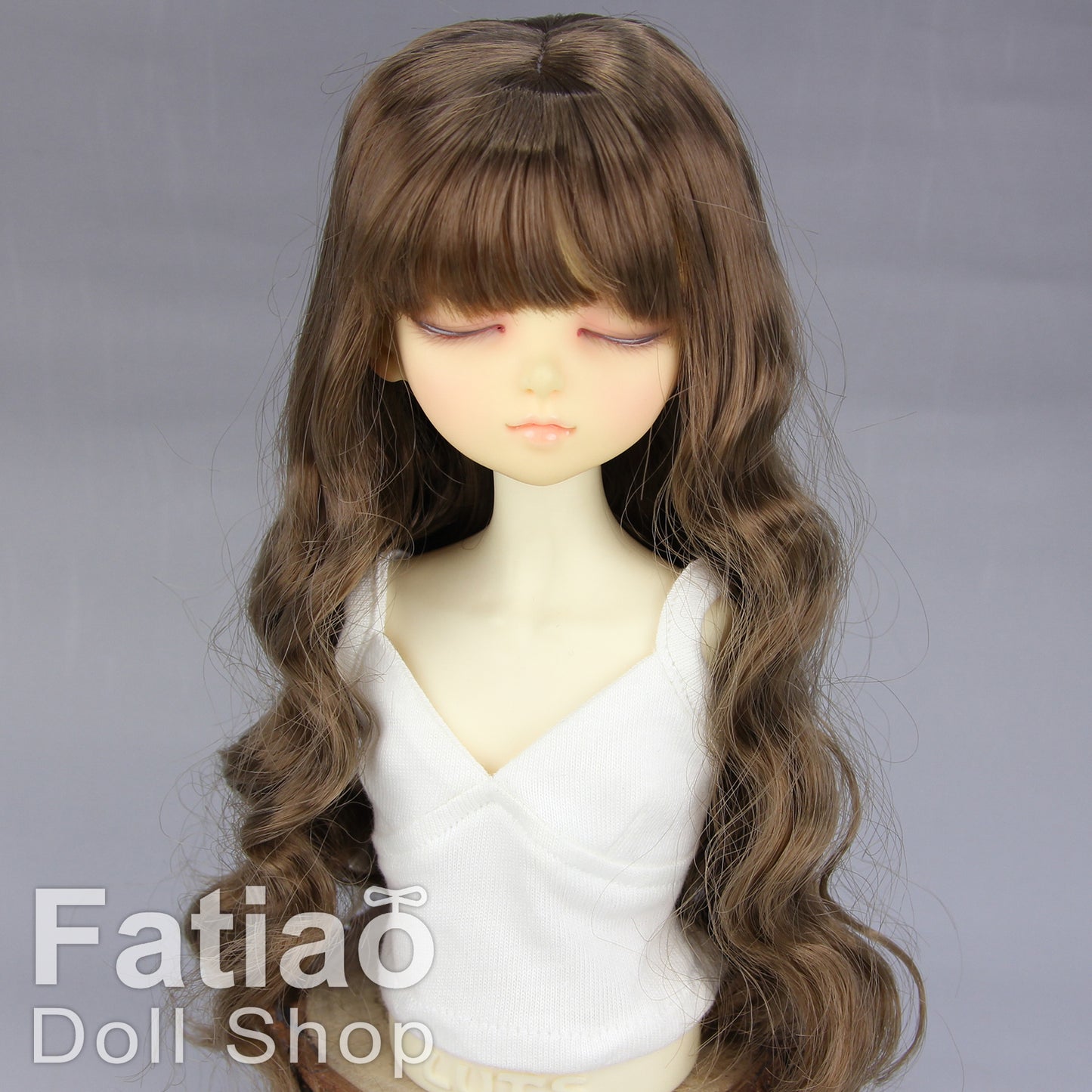 Fatiao - New Dollfie MSD Kaye Wiggs 1/4 BJD Size 7-8 inch Dolls Curls Wig Brown