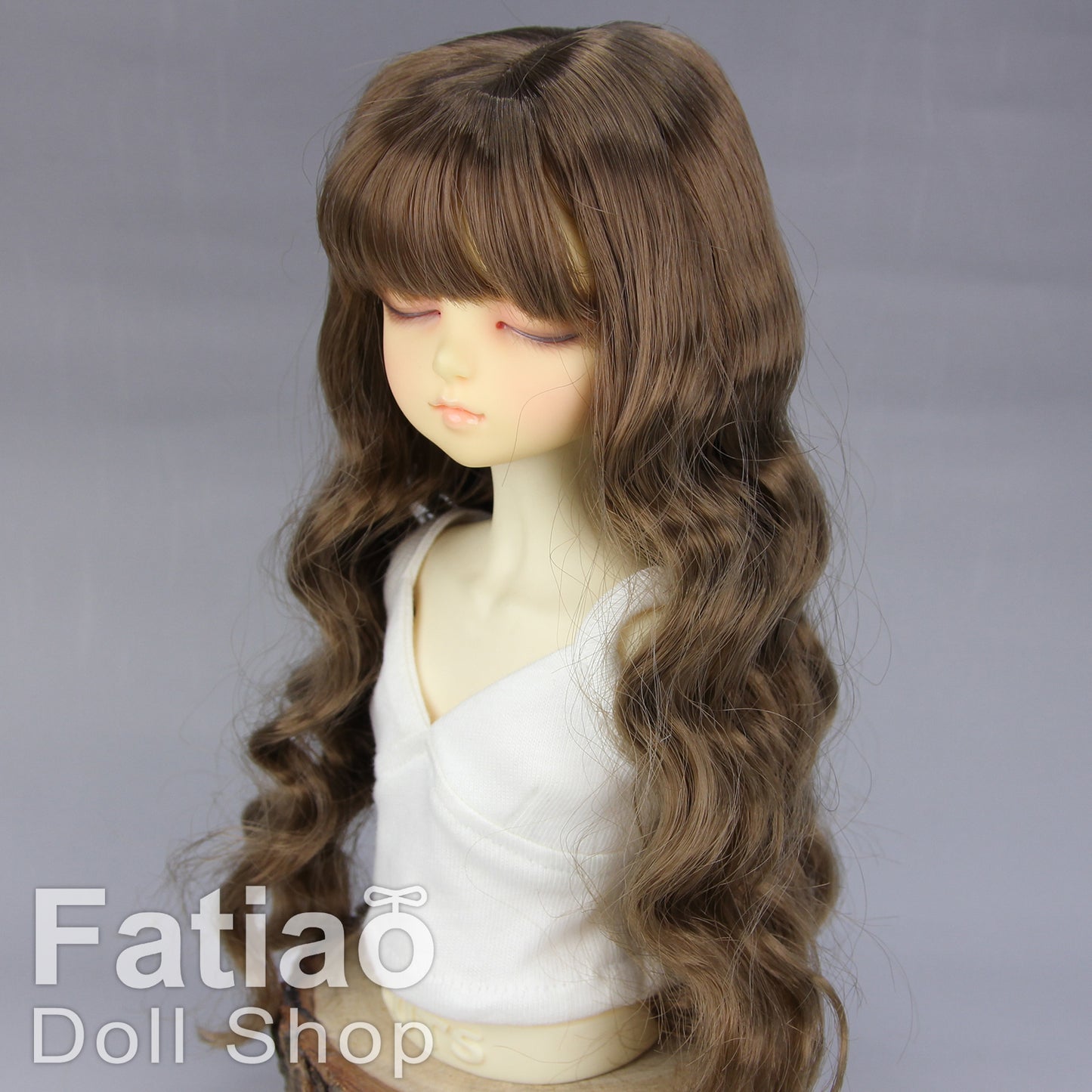 Fatiao - New Dollfie MSD Kaye Wiggs 1/4 BJD Size 7-8 inch Dolls Curls Wig Brown
