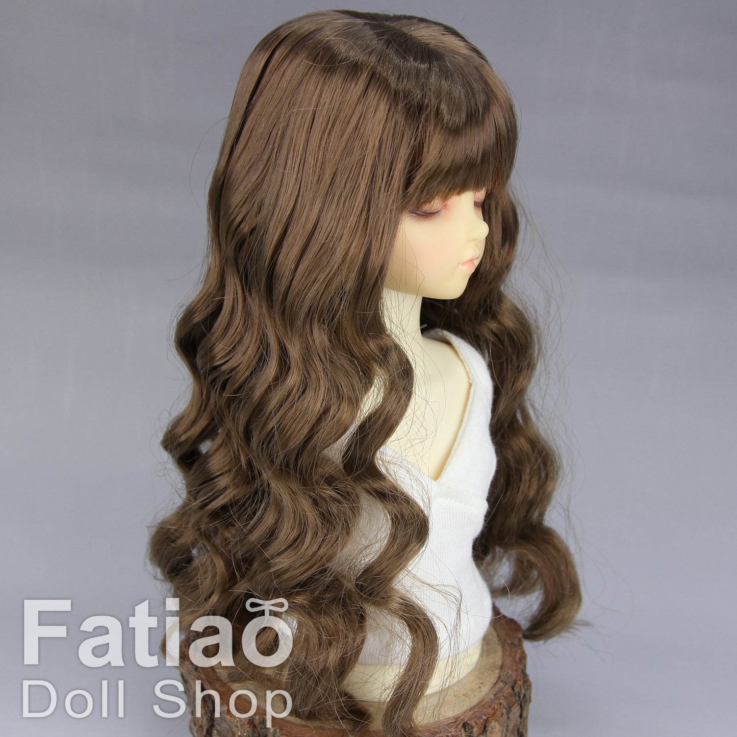 Fatiao - New Dollfie MSD Kaye Wiggs 1/4 BJD Size 7-8 inch Dolls Curls Wig Brown