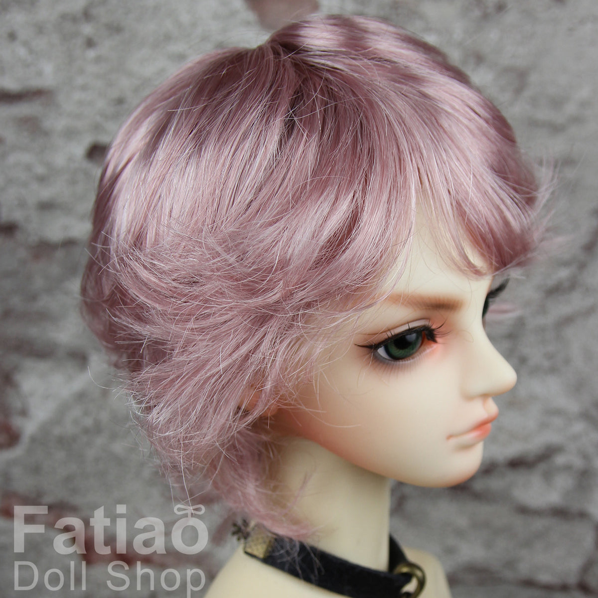 Fatiao - New Dollfie SD 1/3 BJD Dolls Wig size 8-9" - Deep pink