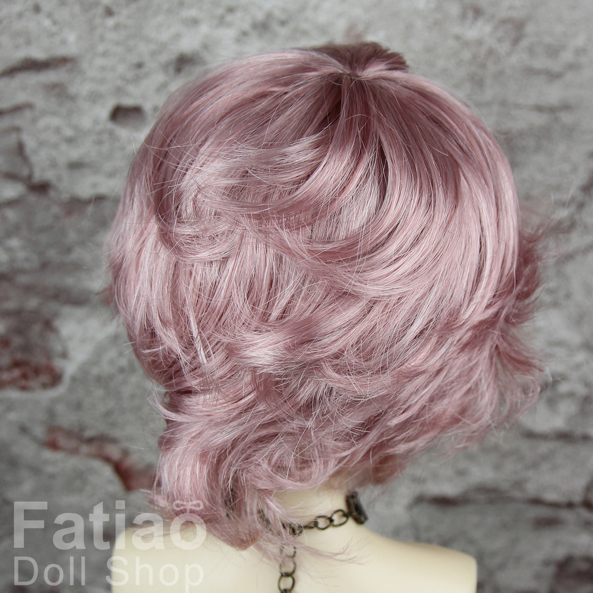 Fatiao - New Dollfie SD 1/3 BJD Dolls Wig size 8-9" - Deep pink
