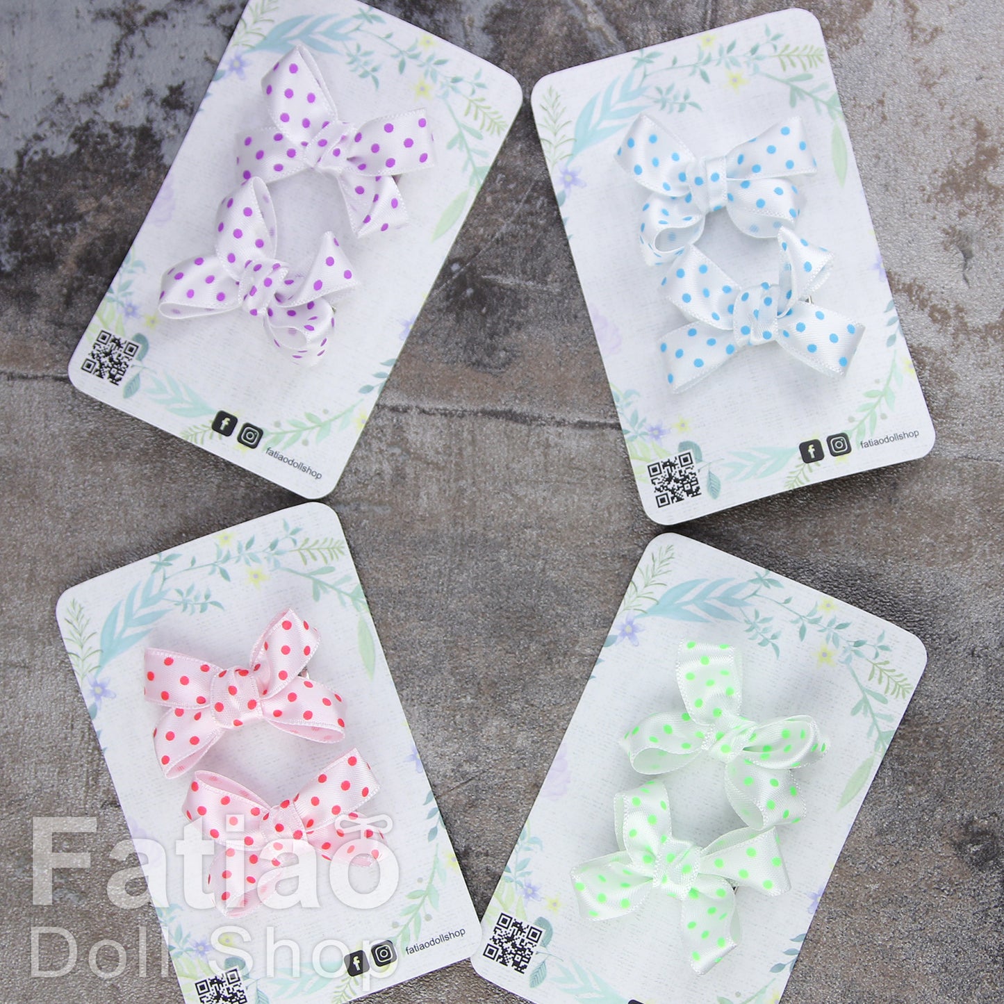 Dolls BJD Ribbon Hair Clip - Fatiao handmade