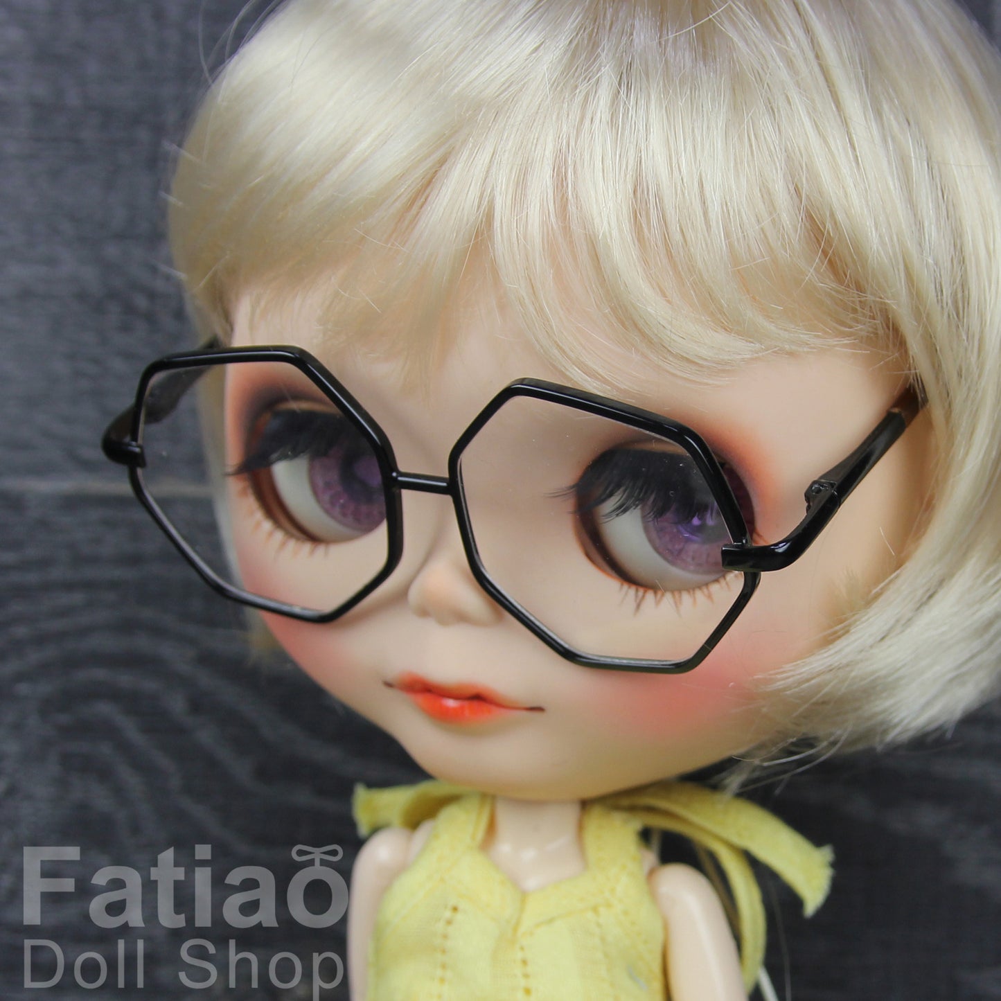 New Dolls fashion Sunglasses Glasses fit Blythe - Black