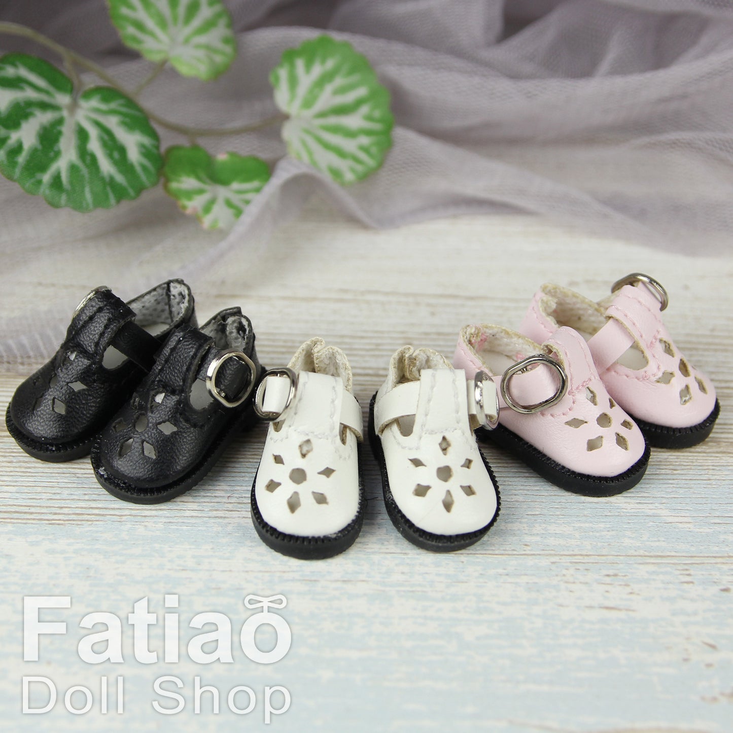 Fatiao - New Lati Yellow Pukifee OB22 OB24 1/8 BJD Dolls Mary Jane shoes (Size 2.7cm)