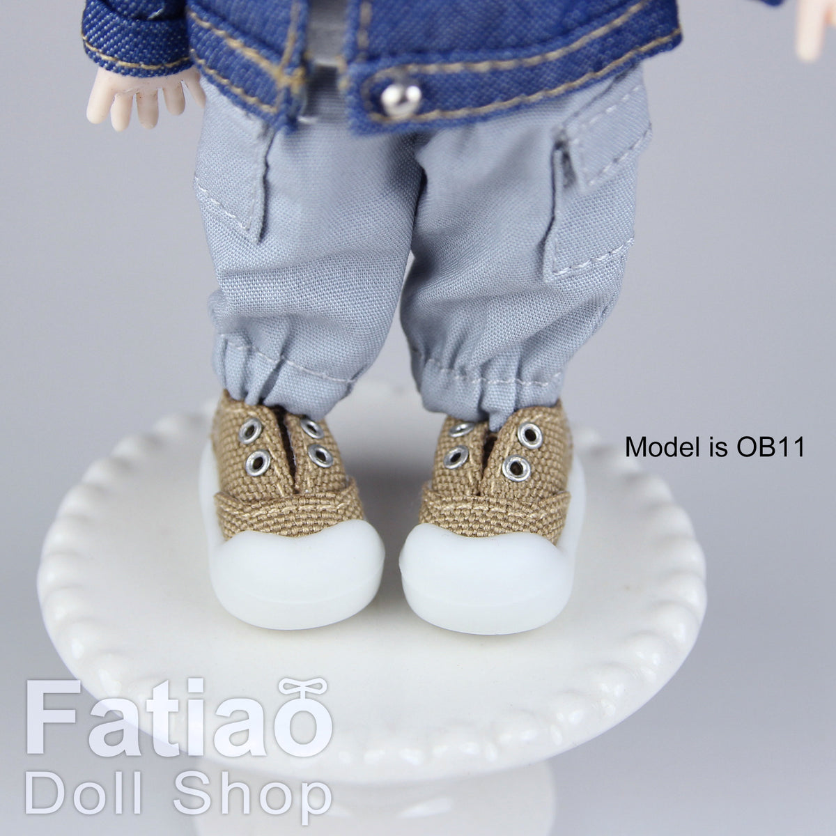 Fatiao - New  Obitsu 11 OB11 1/12 BJD dolls round-toe canvas shoes