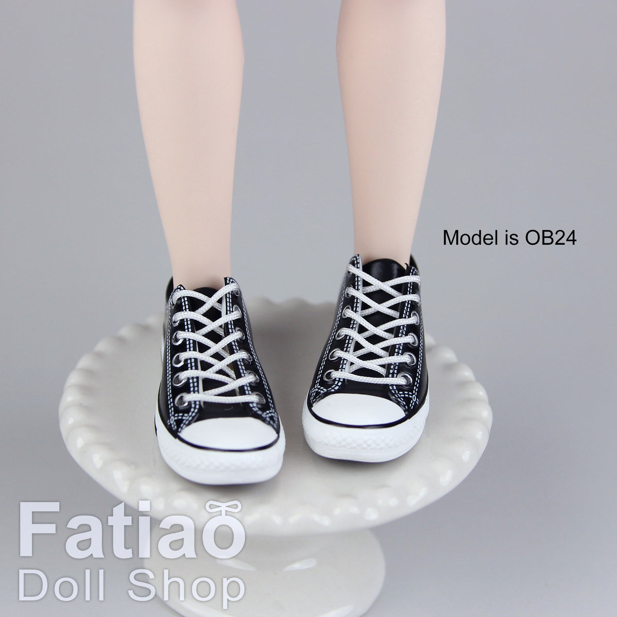 1/6 BJD Doll OB24 Female Action Figure iMda2.7 Lace-Up Canvas Sneakers Shoes