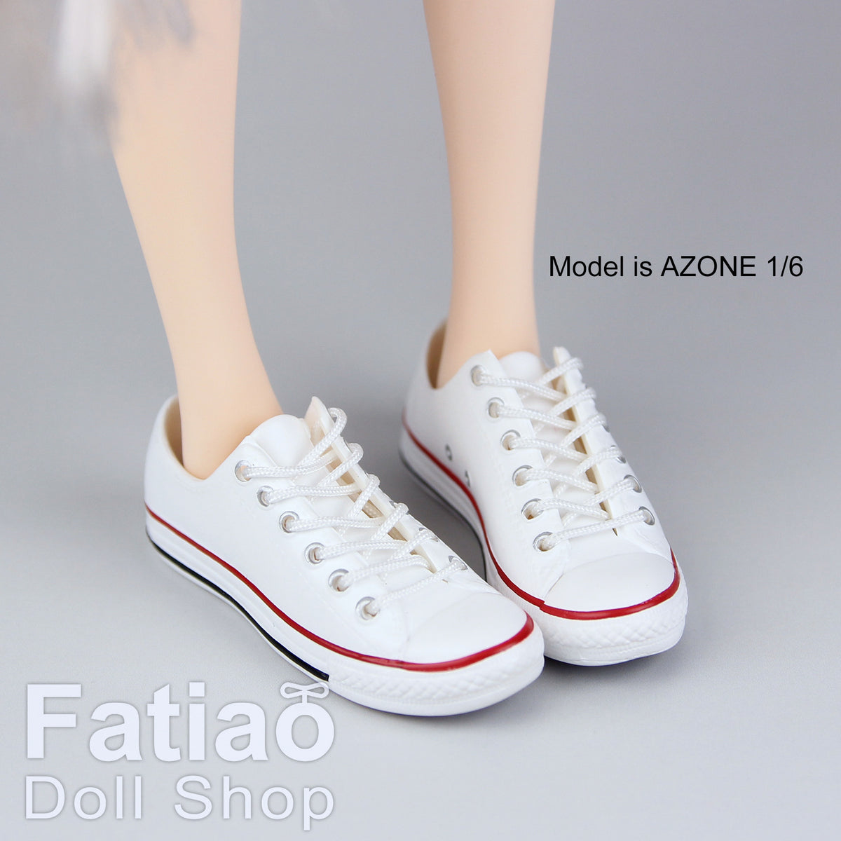 1/6 BJD Doll OB24 Female Action Figure iMda2.7 Lace-Up Canvas Sneakers Shoes